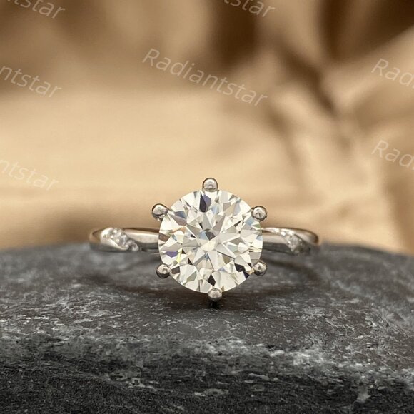 NEW Certified 2ct. t.w. Moissanite Band Ring - Picture 1 of 8
